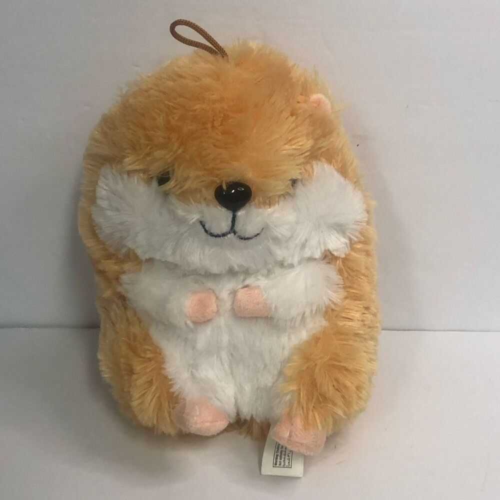 plush hamster belly buddies tan white stuffed animal 10 inch glitter eyes nanco‎